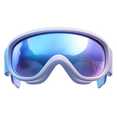 Cartoon Style 3D Ski Goggles Icon for Winter Sports and Outdoor Activities, isolated on transparent background, PNG Format
