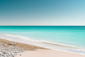 Obraz premium Tranquil Ocean View with Blue Waters