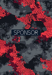 Sports jersey and background Design