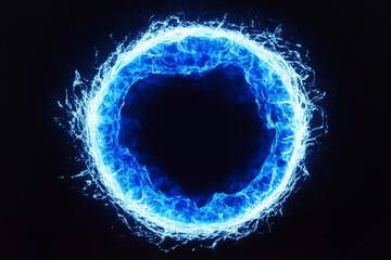 Naklejka premium Electric Blue Energy Sphere