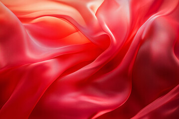 Obraz premium Soft Red Silk Fabric Abstract
