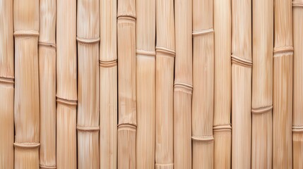 Fototapeta premium Bamboo Essence, a serene backdrop showcasing vertical grain lines, exuding an eco-friendly and minimalist ambiance, perfect for enhancing design and decor themes.