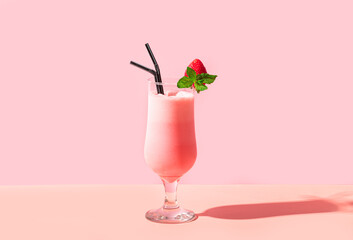 Strawberry milkshake, smoothie