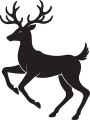 Obraz premium deer silhouette vector