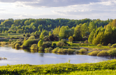 Rural Russian landscape photography with Sorot river coasts