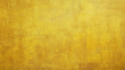 Warm ochre-yellow canvas with a slightly rough surface and noticeable wear