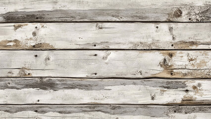 Obraz premium Weathered birch wood with a faded, rustic texture and natural grain