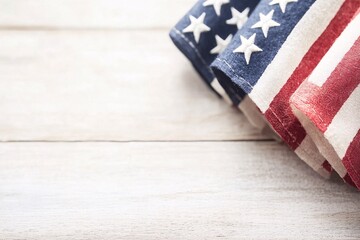 Obraz premium american flag on wooden background elections in the usa