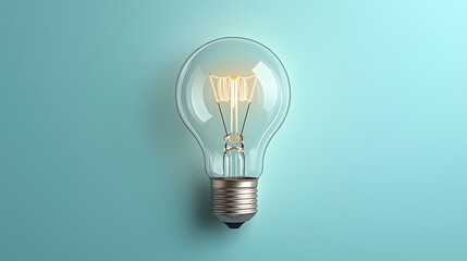 Illuminating ideas the beauty of a classic light bulb representing innovation and creativity in modern design