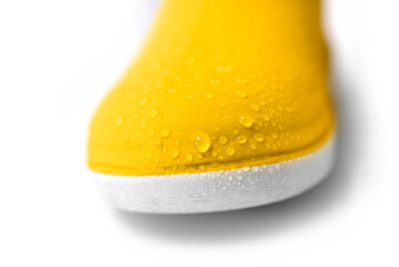 petits bottes jaunes de plage et pluie