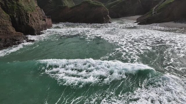 Playa de Santa Comba en Ferrol A Coru&ntilde;a Galicia