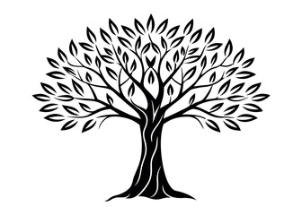 Obraz premium A symbolic representation of nature and growth, suitable for a variety of design projects. Can be used as a logo, icon, or graphic element.