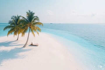 Obraz premium beach with palm trees