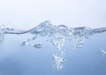 青色の水面のイメージ背景