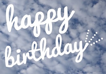 Fototapeta premium 誕生日 雲