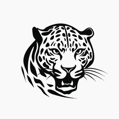 Obraz premium Bold leopard head illustration