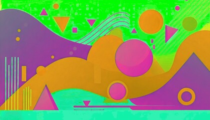 Obraz premium Abstract geometric colorful background