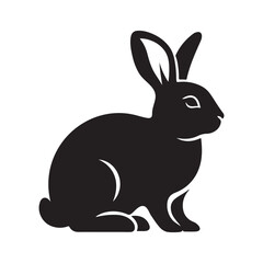 Rabbit Silhouette Vector Illustration