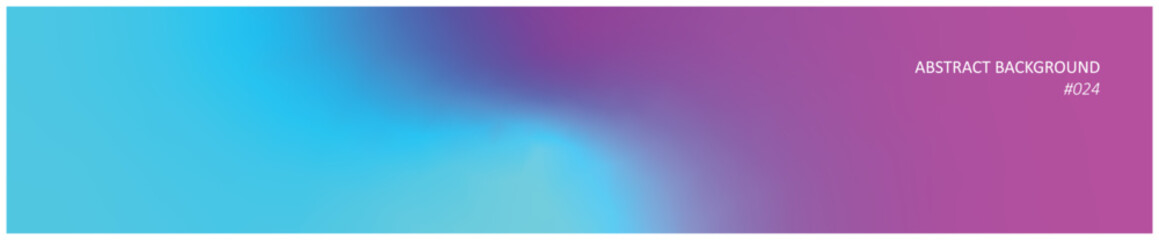 Abstract long background blending turquoise and purple gradient mesh for banner, template, header, cover design