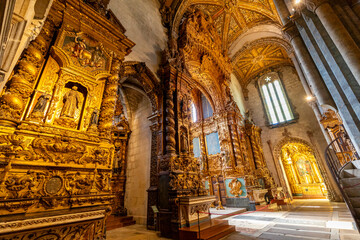 Altar of Church of St. Francis, UNESCO World Heritage Site, Porto, Norte, Portugal, Europe