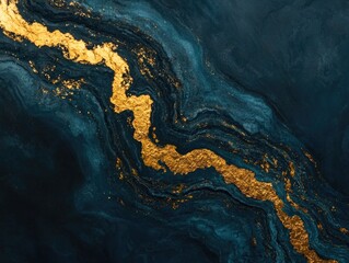 Naklejka premium Gold Painting Close-Up,