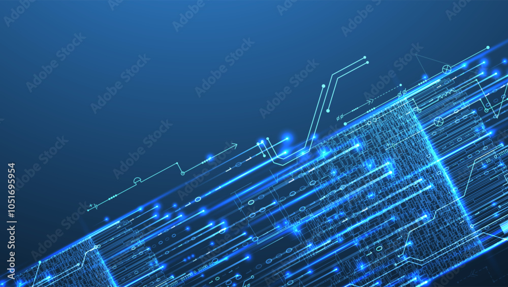 Aufkleber big data futuristic, technology light design. vector datum digital background. illustration innovati