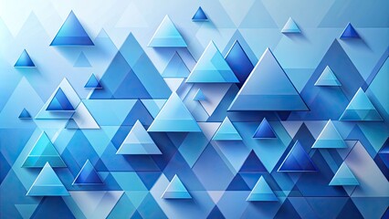 Fototapeta premium Abstract Blue Triangular Shapes in Minimalist Design for Modern Backgrounds and Visual Aesthetics