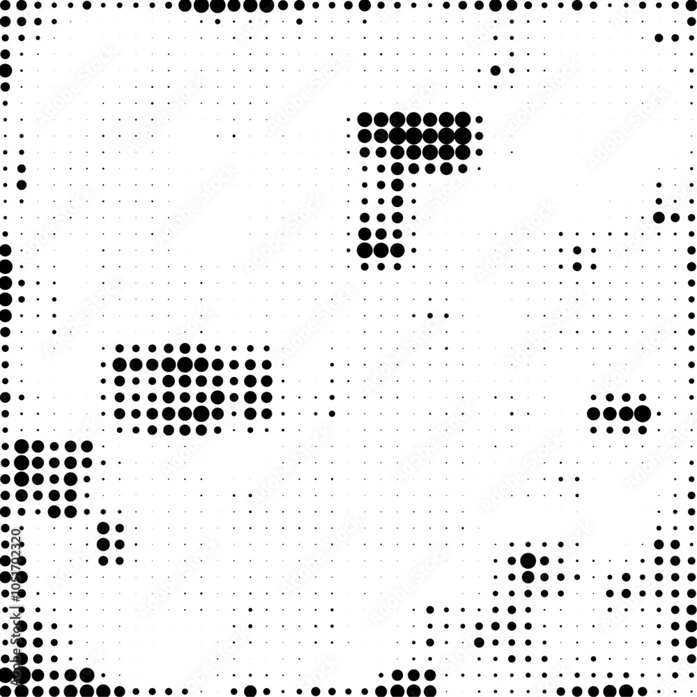 Poster halftone background vector, abstract backdrop design with two tone pattern and copy space for edit y