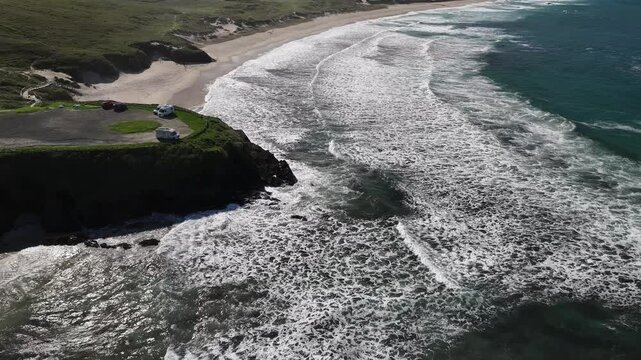 Playa de Santa Comba en Ferrol A Coru&ntilde;a Galicia
