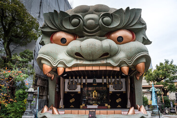 Namba Yasaka Shrine, Osaka, Honshu, Japan, Asia