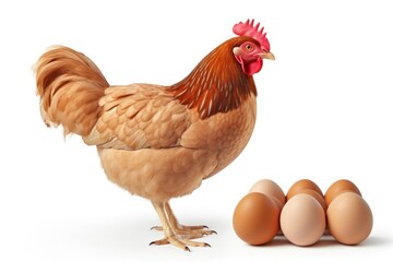 Fototapeta premium Chicken poultry animal bird.