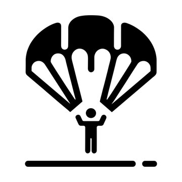 recommend clip art: Unique and Simple Parachute Icon Vector for Use as a Graphic Symbol  