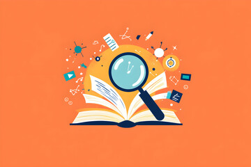 international world education day Teacher's day poster design, the concept of international literacy day, copy space. World book day pile of books on minimalistic background or stock AI Generated