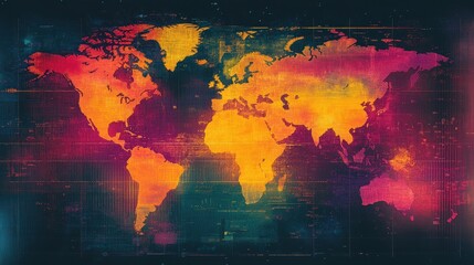 Fototapeta premium Heatmap representing disease prevalence in different regions.