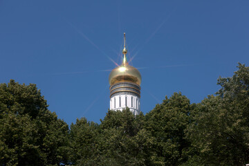 Moscow city view on a cloudy summer day