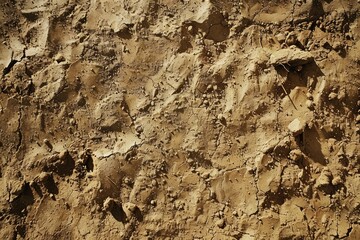 Fototapeta premium Image of Brown dirt soil surface. Texture for background usage