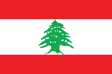Lebanon flag vector, Lebanese illustration for banner, t-shirt, poster, sticker, badges, social media design