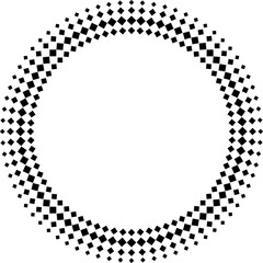 Geometric circle pattern from rhombus shapes.