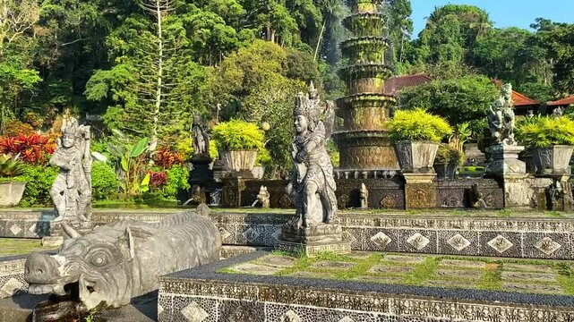 Taman Tirta Gangga temple in Bali, Indonesia.