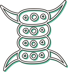 カラーシャドウ微生物単品アイコン　イカダモ