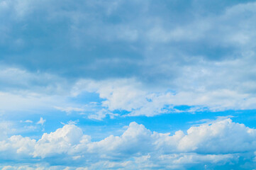 Naklejka premium Sky landscape scene, natural blue cloudy sky background