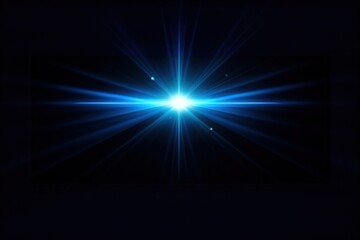 Shining star effect, black background, image