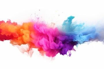 Fototapeta premium Colorful powder backgrounds abstract purple.