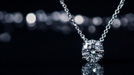 High-clarity diamond pendant