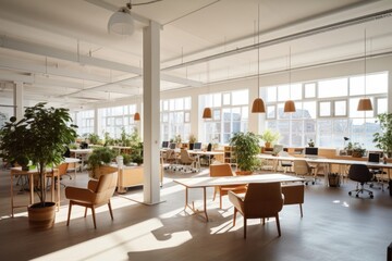 Obraz premium Architecture furniture building office.