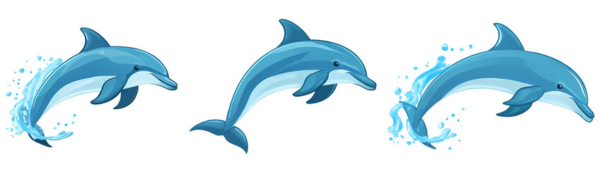 Fototapeta premium A blue dolphin