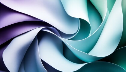 Fototapeta premium Abstract Curvy Paper Design.