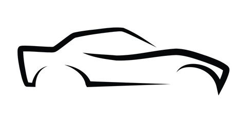 Modern car icon,  logo vector illustration