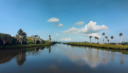 Obraz premium Tranquil Brunei River