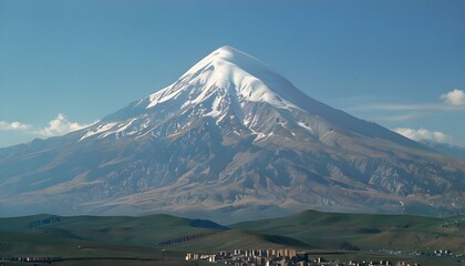 Fototapeta premium Snow-Capped Mount Ararat